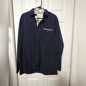 Aigle Mens Button Down Long Sleeve Shirt Size Large